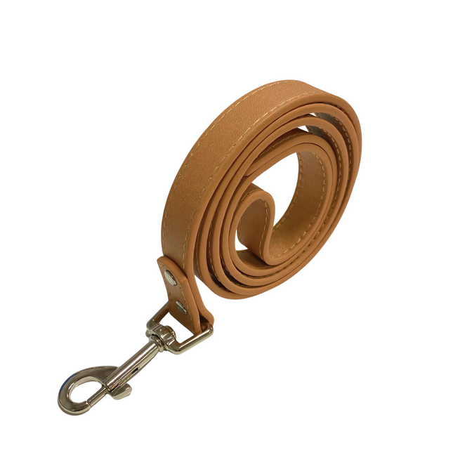 PU Dog Walking Lead - Tan