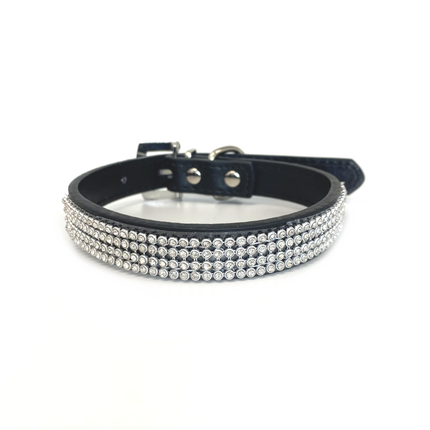 Sparkle PU Collar - Black