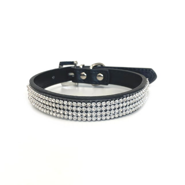 Sparkle PU Collar - Black