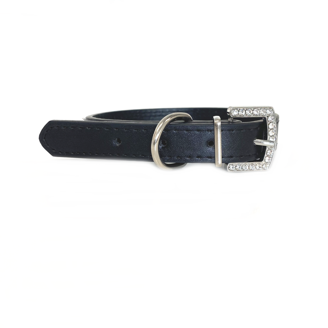 Sparkle PU Collar - Black