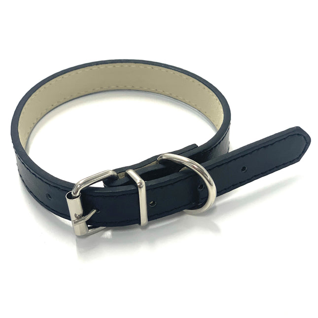 Adjustable PU Collar - Black