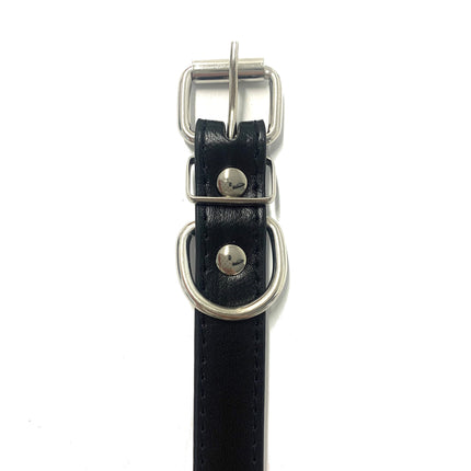 Adjustable PU Collar - Black