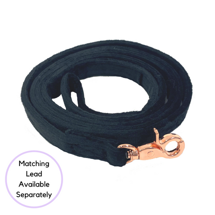Velour Collar - Ebony
