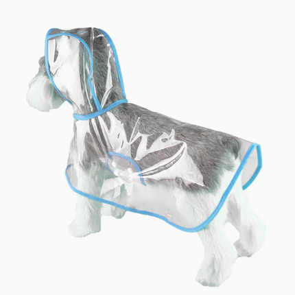 Pet Raincoat in Blue Red White or Yellow