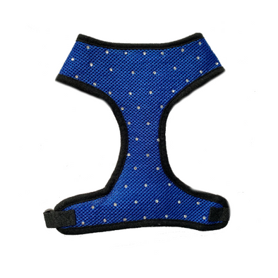Mesh Harness with Swarovski Crystals in Navy Blue