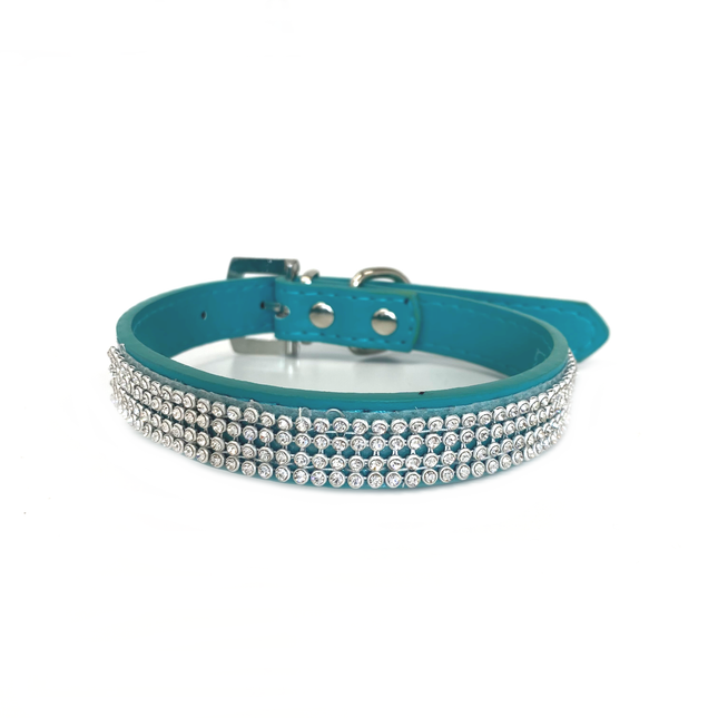 Sparkle PU Collar - Turquoise