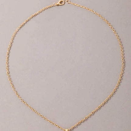 Gold Animal Paw Print Necklace