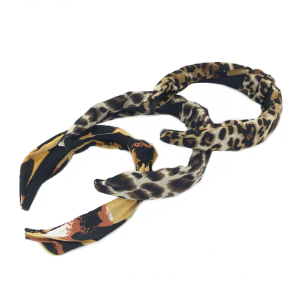 Animal Print Knotted Fabric Aliceband