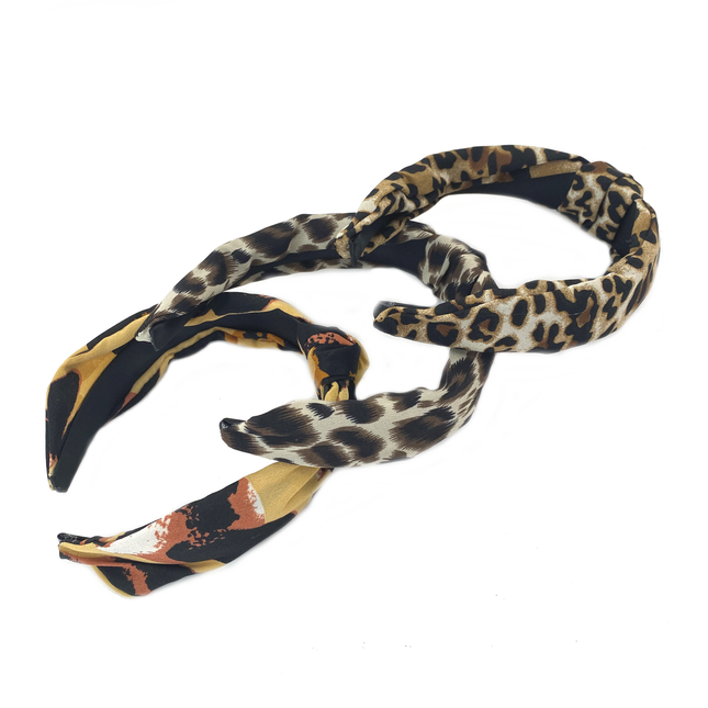 Animal Print Knotted Fabric Aliceband
