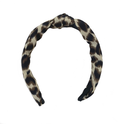 Animal Print Knotted Fabric Aliceband
