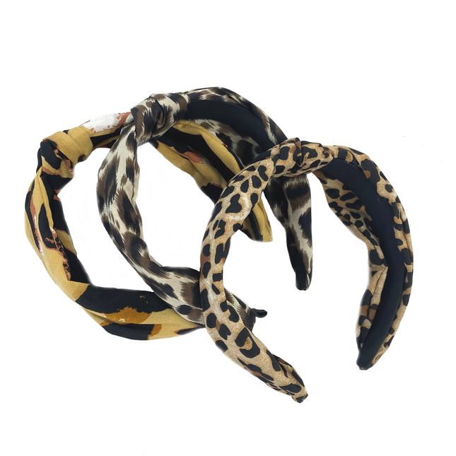 Animal Print Knotted Fabric Aliceband