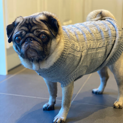 Knitted Jumper in Grey