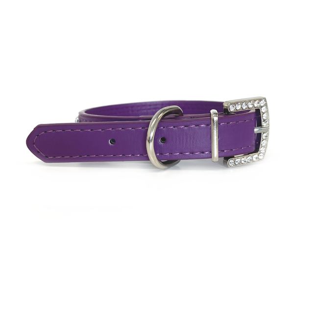 Sparkle PU Collar - Purple