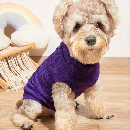 Knitted Jumper in Purple