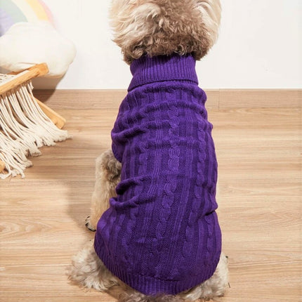 Knitted Jumper in Purple