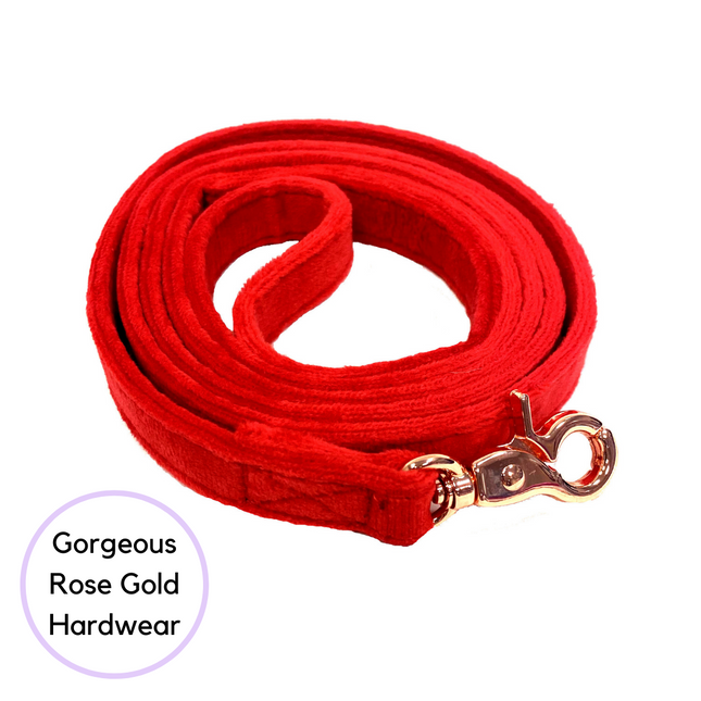 Velour Lead - Ruby Red