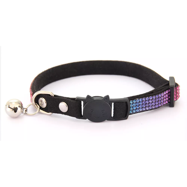 Cat Collar - Neon Rainbow Glitter