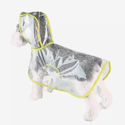 Pet Raincoat in Blue Red White or Yellow